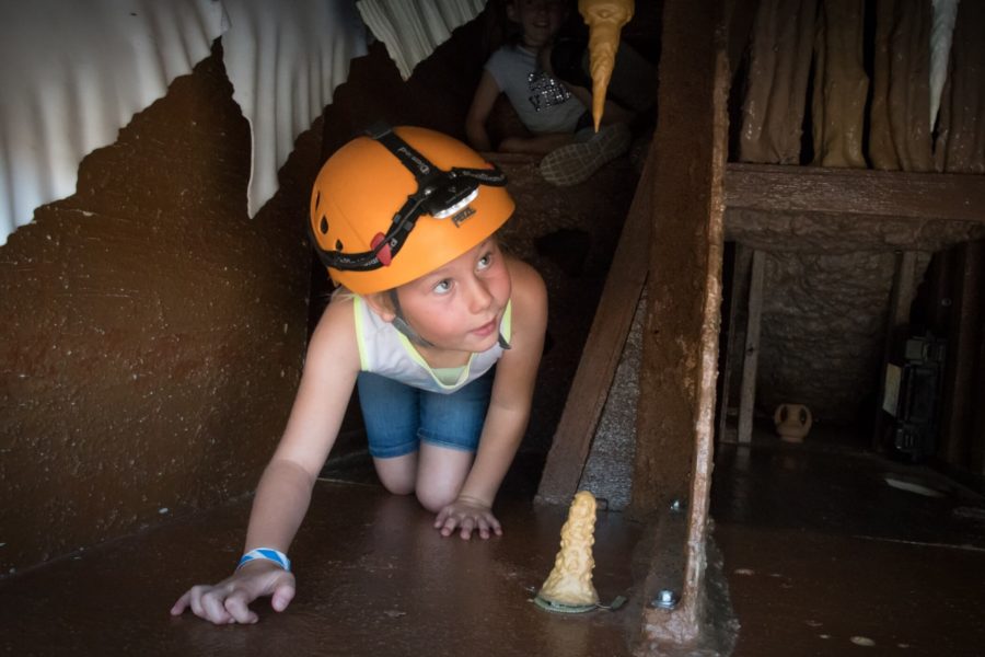 Glenwood Caverns, CO: A girl eager to find out what's around the next corner