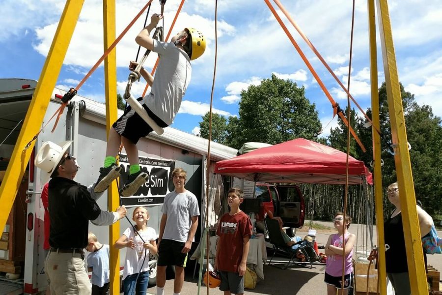 Divide, CO: Having fun learning about pulleys at Mueller State Park