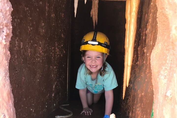 Oklahoma City, OK: Having fun in CaveSim at Science Museum Oklahoma